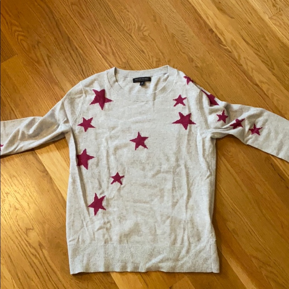 Banana Republic Star Sweater Merino Wool